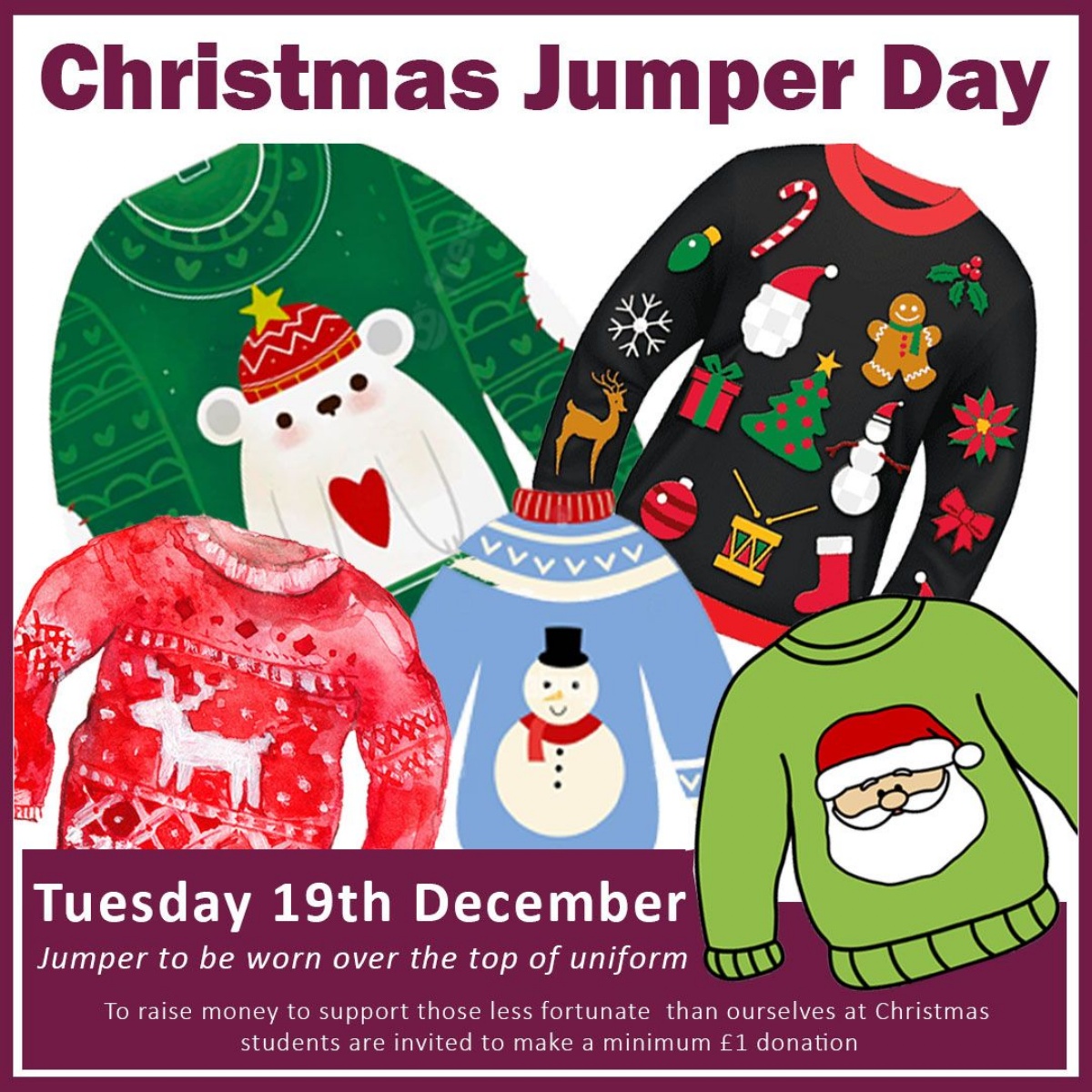 The of Winchester Academy Christmas Jumper Day